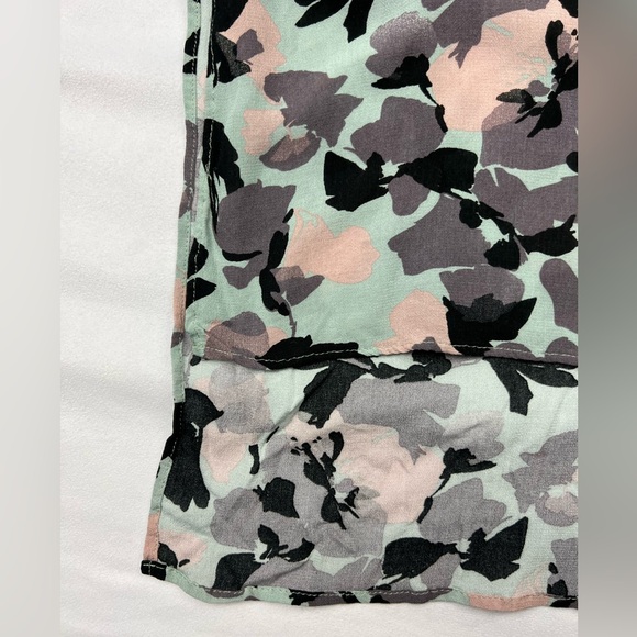 Anthropologie Maeve Rita Floral Tunic Blouse Top Longline Button Up Oversized S - Picture 10 of 12